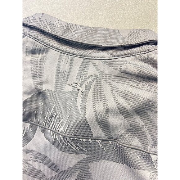 Tommy Bahama Island Zone Mens XL Collared Button-Up Shirt Gray Tropical - Picture 4 of 5